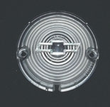 1957 Parking Light Lens Chrome Bowtie (Clear)