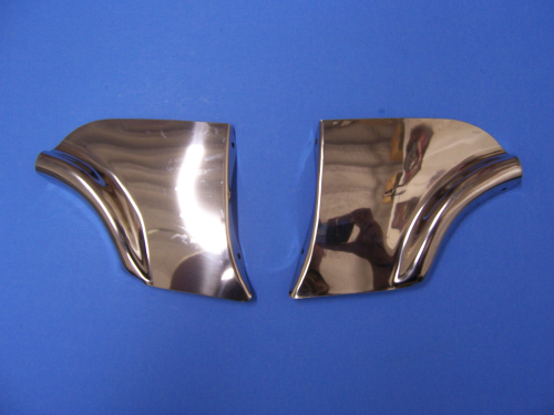 1955 Scuff Pads w/ Stainless Trim for Fender Skirts