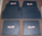 1955-57 Custom Floor Mat Set w/ Crest Logo  (Rubber)  Black